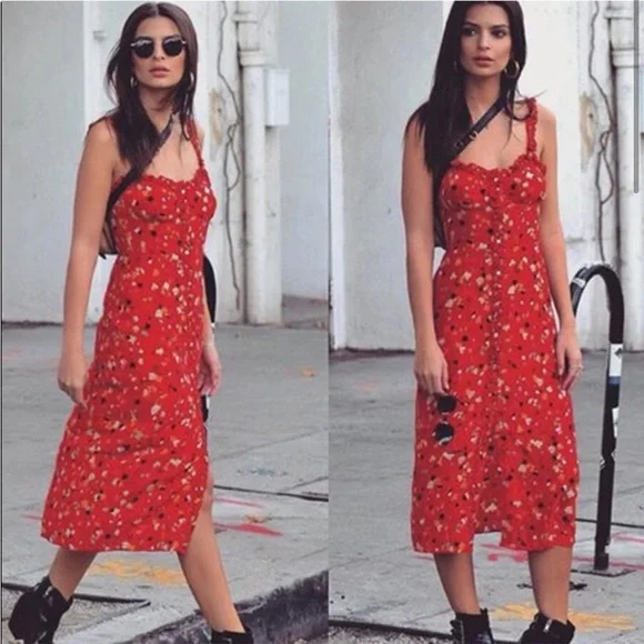 Réalisation Par Juliet Rouge Fleur Dress size Small - Picture 5 of 16